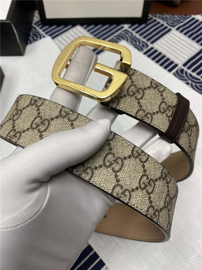 Gucci GG belt with G buckle Gold 38mm High