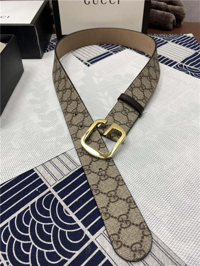 Gucci GG belt with G buckle Gold 38mm High