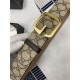 Gucci GG belt with G buckle Gold 38mm High