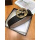 Gucci GG belt with G buckle Gold 38mm High