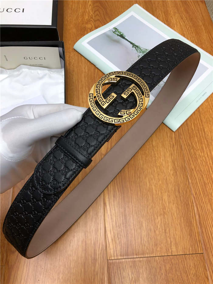 Gucci GG belt with G buckle Gold 38mm High