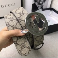 Gucci GG Supreme belt with G buckle 38mm High