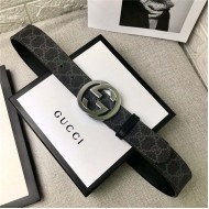 Gucci GG Supreme belt with G buckle 35/38mm High