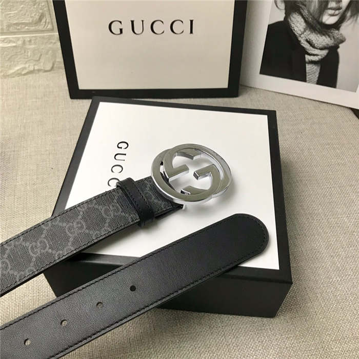 Gucci GG Supreme belt with G buckle 35/38mm High