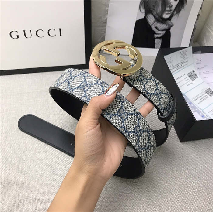 Gucci GG Supreme belt with G buckle 35/38mm High