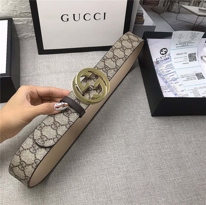 Gucci GG Supreme belt with G buckle 35/38mm High