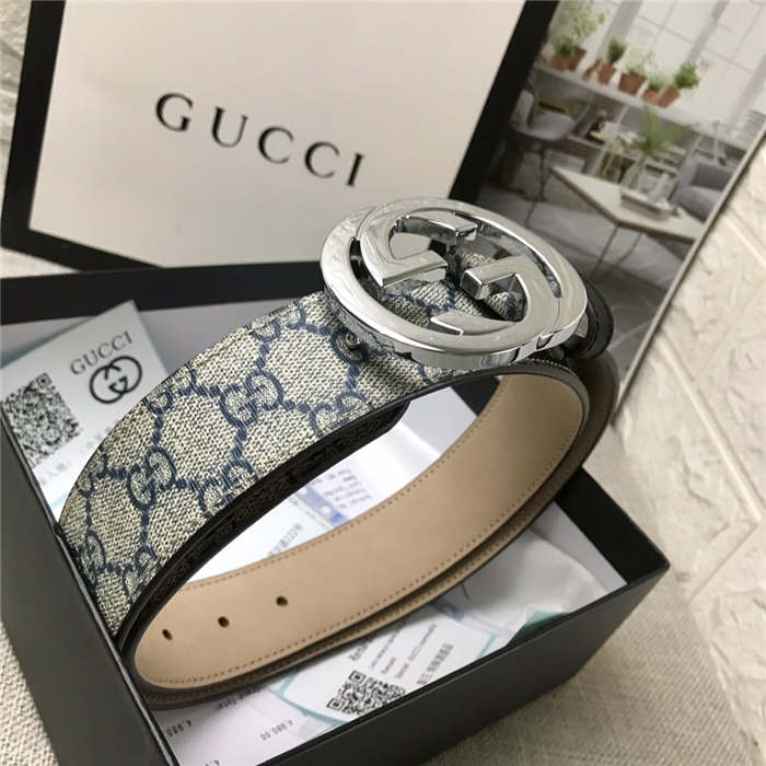 Gucci GG Supreme belt with G buckle 35/38mm High