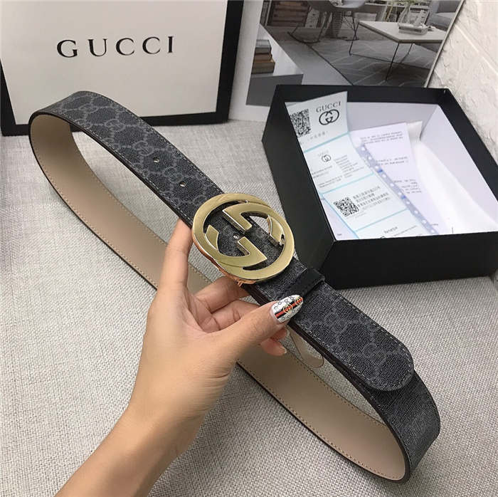 Gucci GG Supreme belt with G buckle 35/38mm High