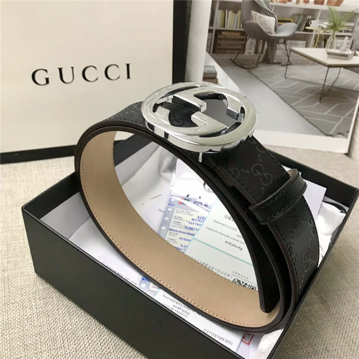 Gucci GG Supreme belt with G buckle 35/38mm High