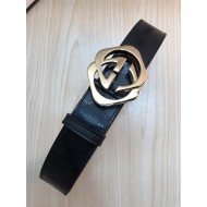 Gucci GG Supreme belt with G buckle Gold High