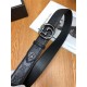 Gucci Signature belt with interlocking G buckle 38mm Pewter High