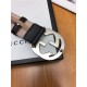 Gucci Leather belt with interlocking G buckle 40mm High