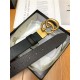 Gucci Reversible belt with Double G buckle 38mm Anti-Gold High