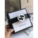 Gucci Leather belt with interlocking G buckle 38mm High