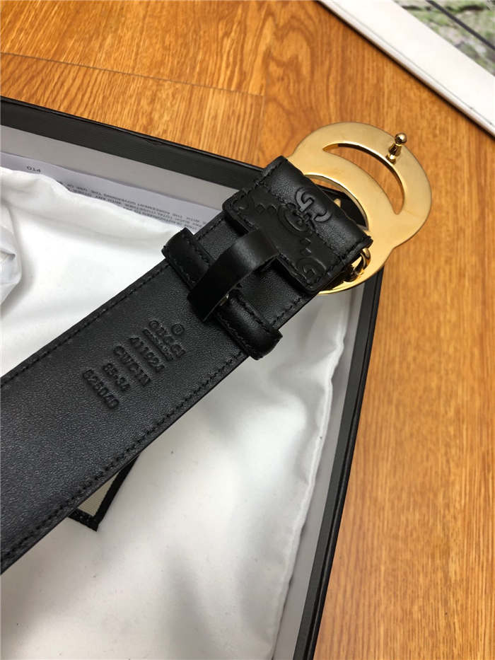 Gucci Signature belt with G buckle 38mm Gold High