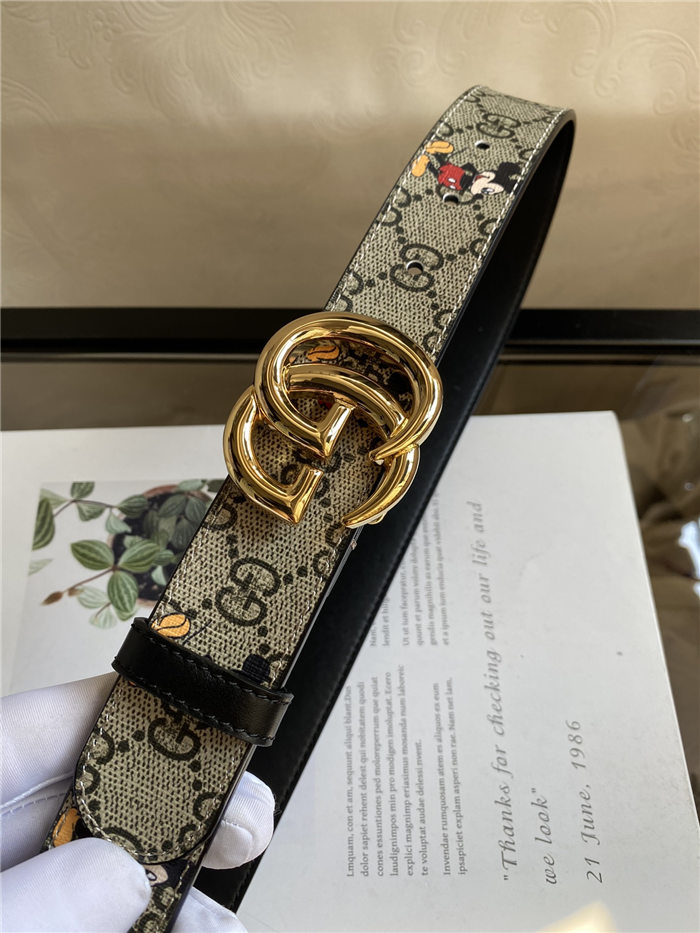 Gucci GG belt with Double G buckle 35mm Mickey High