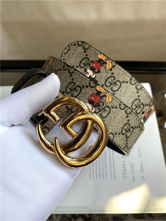 Gucci GG belt with Double G buckle 35mm Mickey High