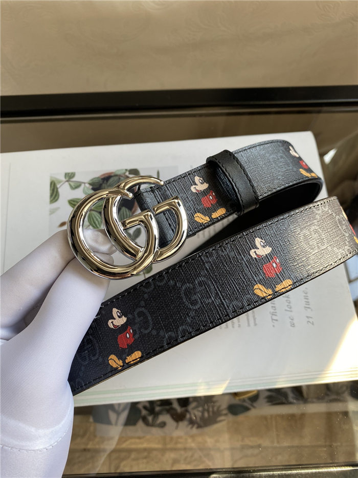 Gucci GG belt with Double G buckle 35mm Mickey High