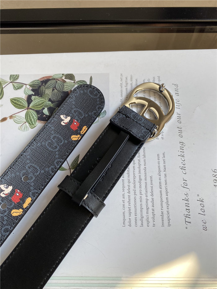 Gucci GG belt with Double G buckle 35mm Mickey High