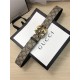 Gucci GG Supreme belt with G buckle 38mm Beige/Ebony High