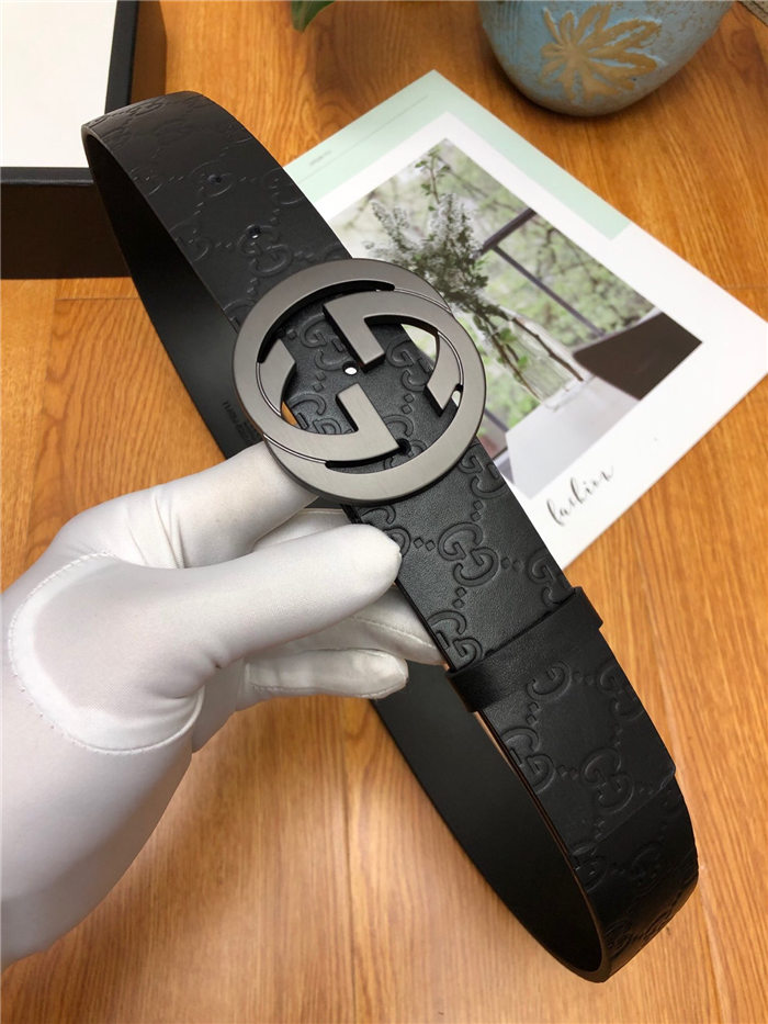 Gucci Signature belt with G buckle 38mm High