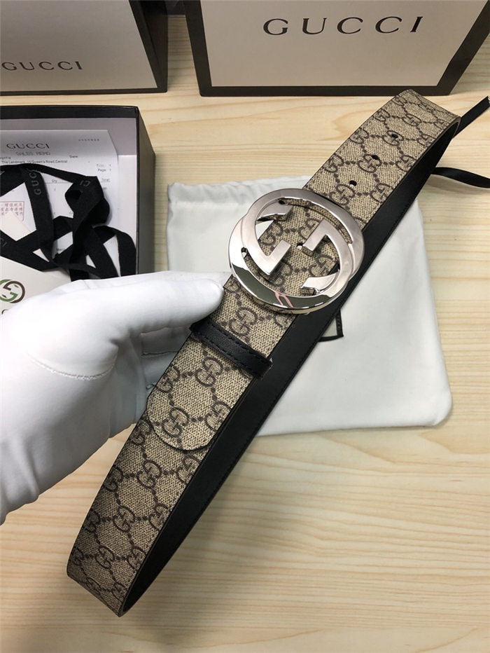 Gucci GG Supreme belt with G buckle 38mm High