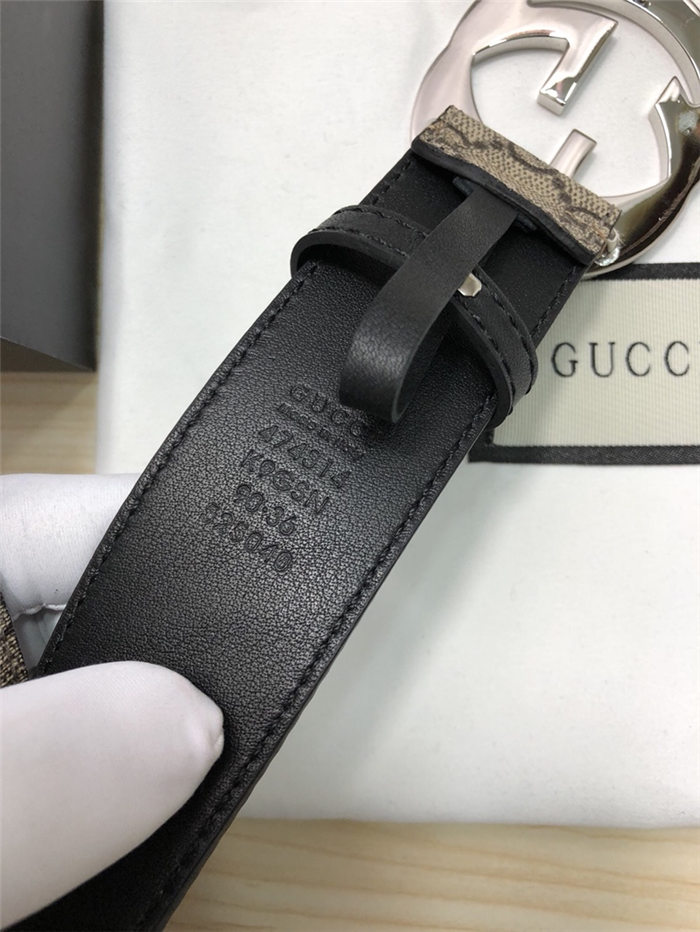 Gucci GG Supreme belt with G buckle 38mm High