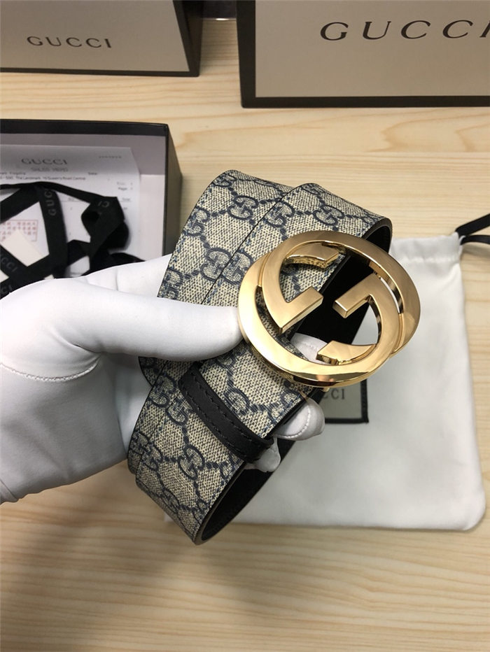 Gucci GG Supreme belt with G buckle 38mm High