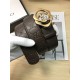 Gucci Signature belt with G buckle 38mm Gold High