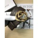 Gucci Signature belt with G buckle 38mm Gold High