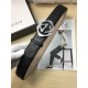 Gucci Signature belt with G buckle 38mm Silver High