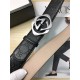 Gucci Signature belt with G buckle 38mm Silver High