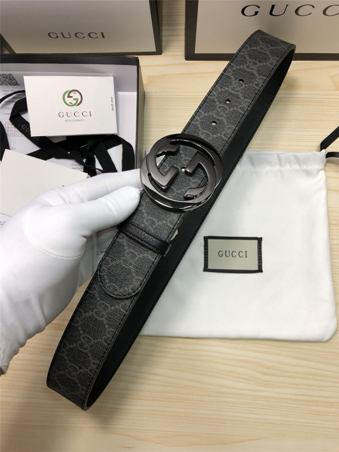 Gucci GG Supreme belt with G buckle 38mm High