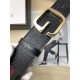 Gucci Web belt with G buckle Gold 38mm High