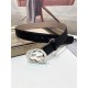 Gucci Signature belt with G buckle Silver 40mm High