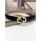 Gucci Signature belt with G buckle Gold 40mm High