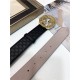 Gucci Signature belt with G buckle Gold 40mm High