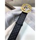 Gucci Signature belt with G buckle Gold 40mm High