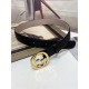 Gucci Signature belt with G buckle Gold 40mm High