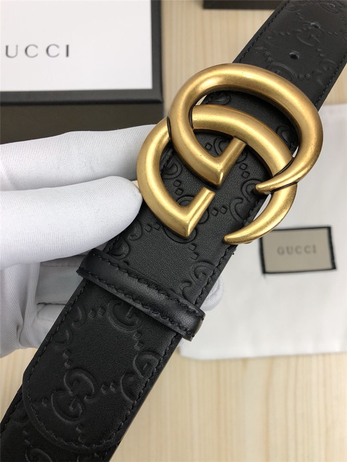 Gucci Signature belt with Double G buckle 38mm High