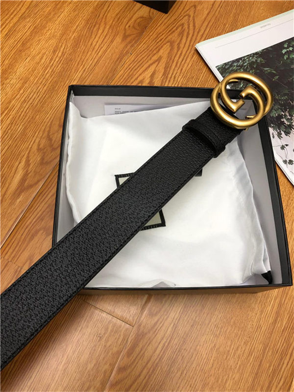 Gucci Leather belt with interlocking G buckle 38mm High