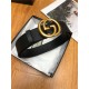 Gucci Leather belt with interlocking G buckle 38mm High