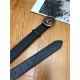 Gucci Leather belt with interlocking G buckle 38mm High