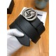 Gucci Leather belt with interlocking G buckle 38mm High