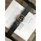 Gucci Leather belt with interlocking G buckle 38mm High