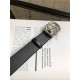 Gucci Leather belt with interlocking G buckle 38mm High