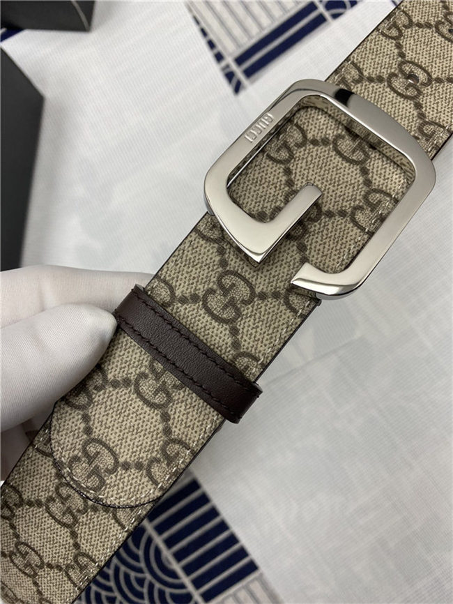 Gucci GG Supreme belt with G buckle 38mm High