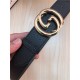 Gucci Leather belt with interlocking G buckle 38mm High