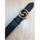 Gucci Leather belt with interlocking G buckle 38mm High