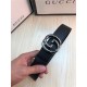 Gucci Leather belt with interlocking G buckle 38mm High